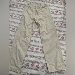 Brandy Melville cream cargo pants